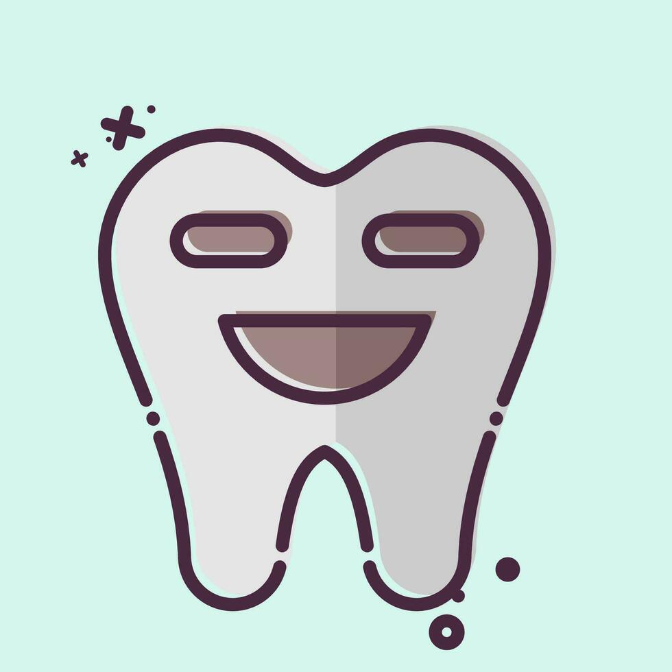 Symbol Dental Reinigung. verbunden zu Dental Symbol. mb Stil. einfach Design editierbar. einfach Illustration vektor