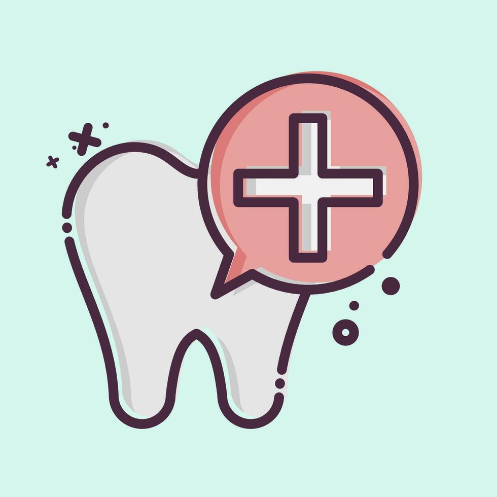 Symbol Dental Implantate. verbunden zu Dental Symbol. mb Stil. einfach Design editierbar. einfach Illustration vektor