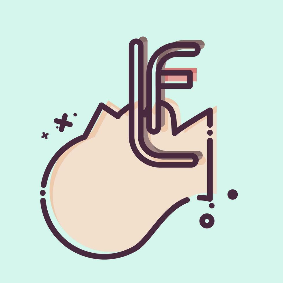 ikon endotrakeal intubation. relaterad till respiratorisk terapi symbol. mbe stil. enkel design redigerbar. enkel illustration vektor