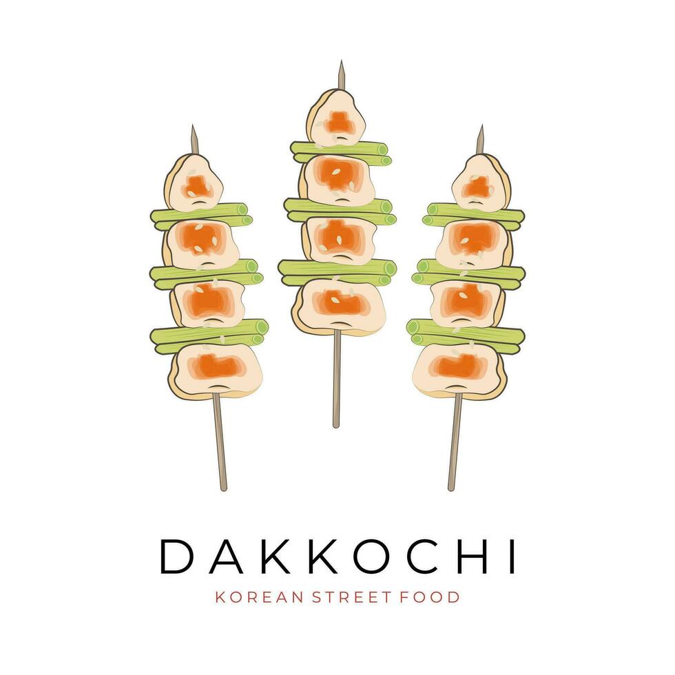 dakkochi dak-kkochi Vektor Illustration Logo