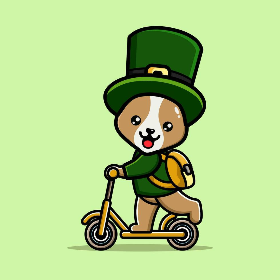 st Patrick Tag Karikatur Charakter Kobold vektor