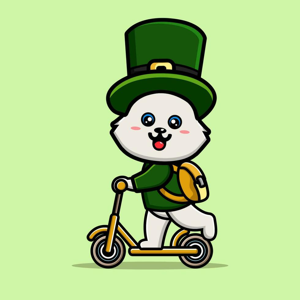 st Patrick Tag Karikatur Charakter Kobold vektor