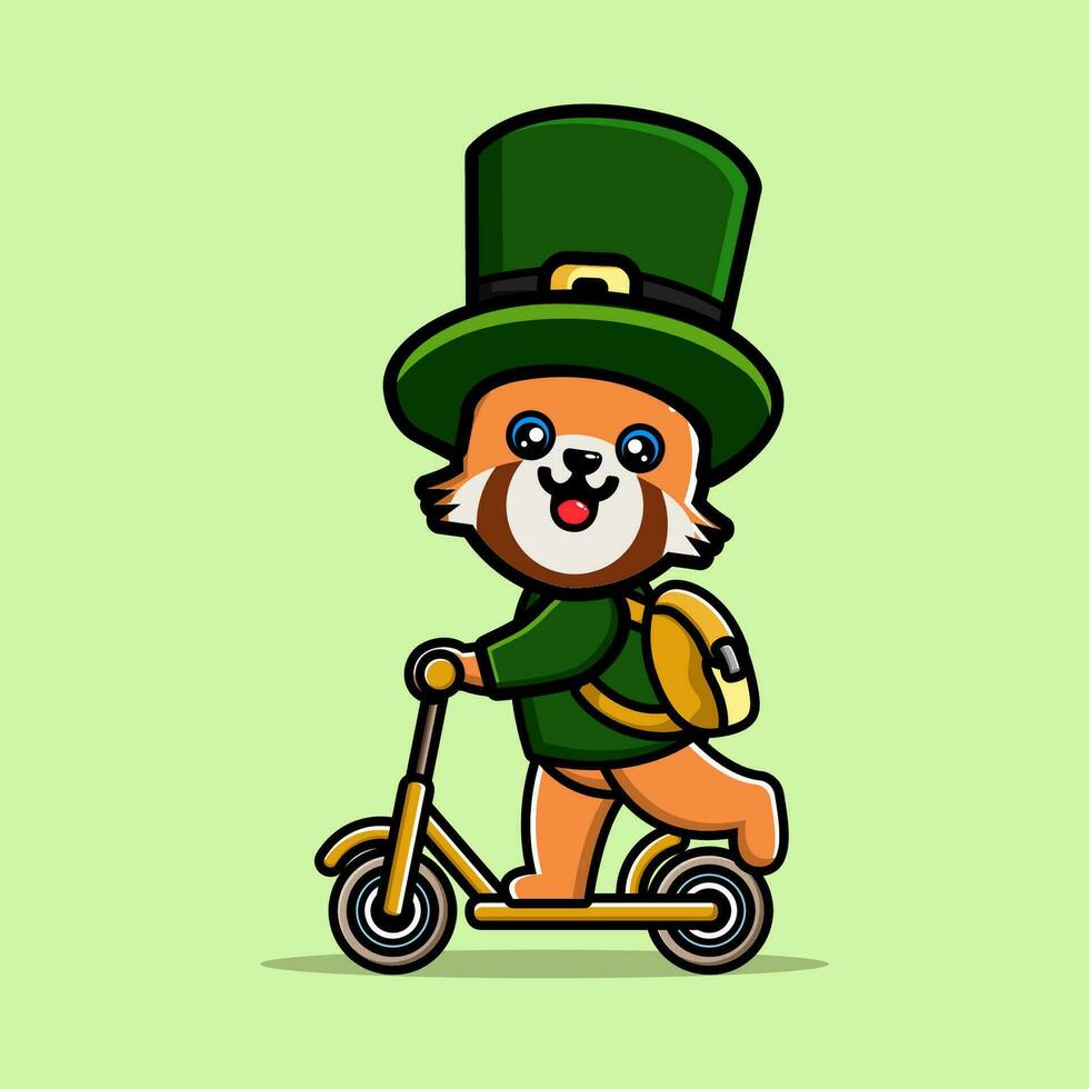 st Patrick Tag Karikatur Charakter Kobold vektor