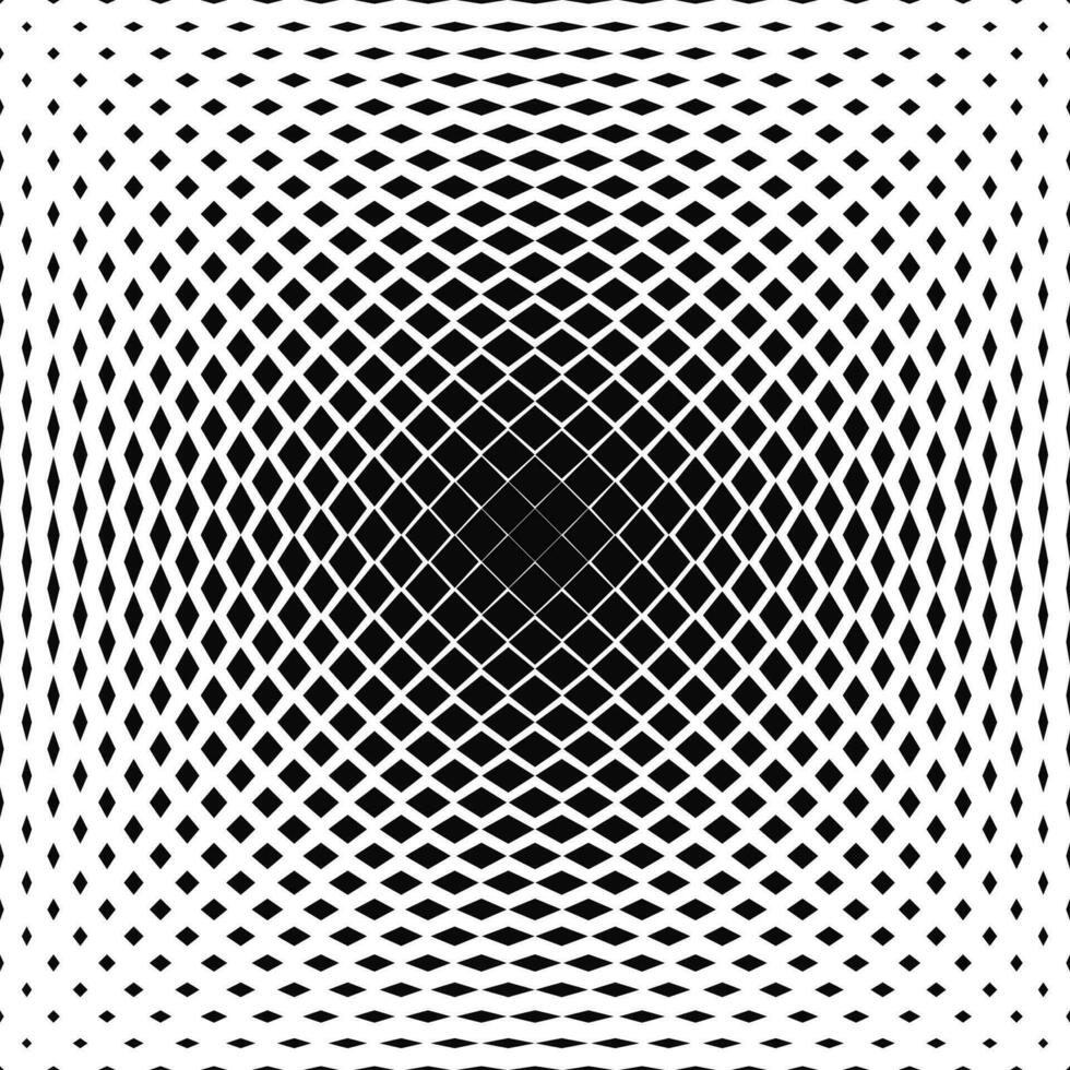svart och vit centrerad vektor fyrkant mönster design