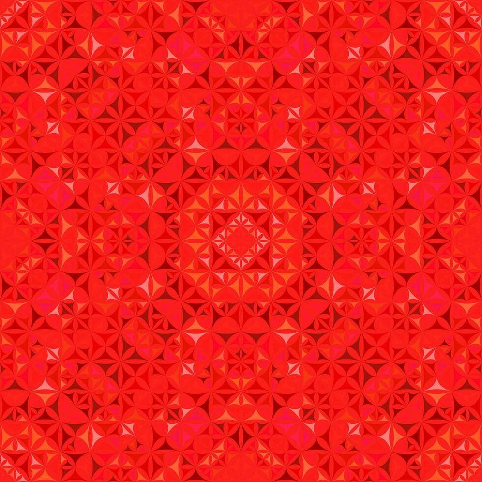 rot abstrakt wiederholen gebogen Dreieck Mosaik Kaleidoskop Muster Hintergrund - - symmetrisch Vektor Hintergrund Illustration