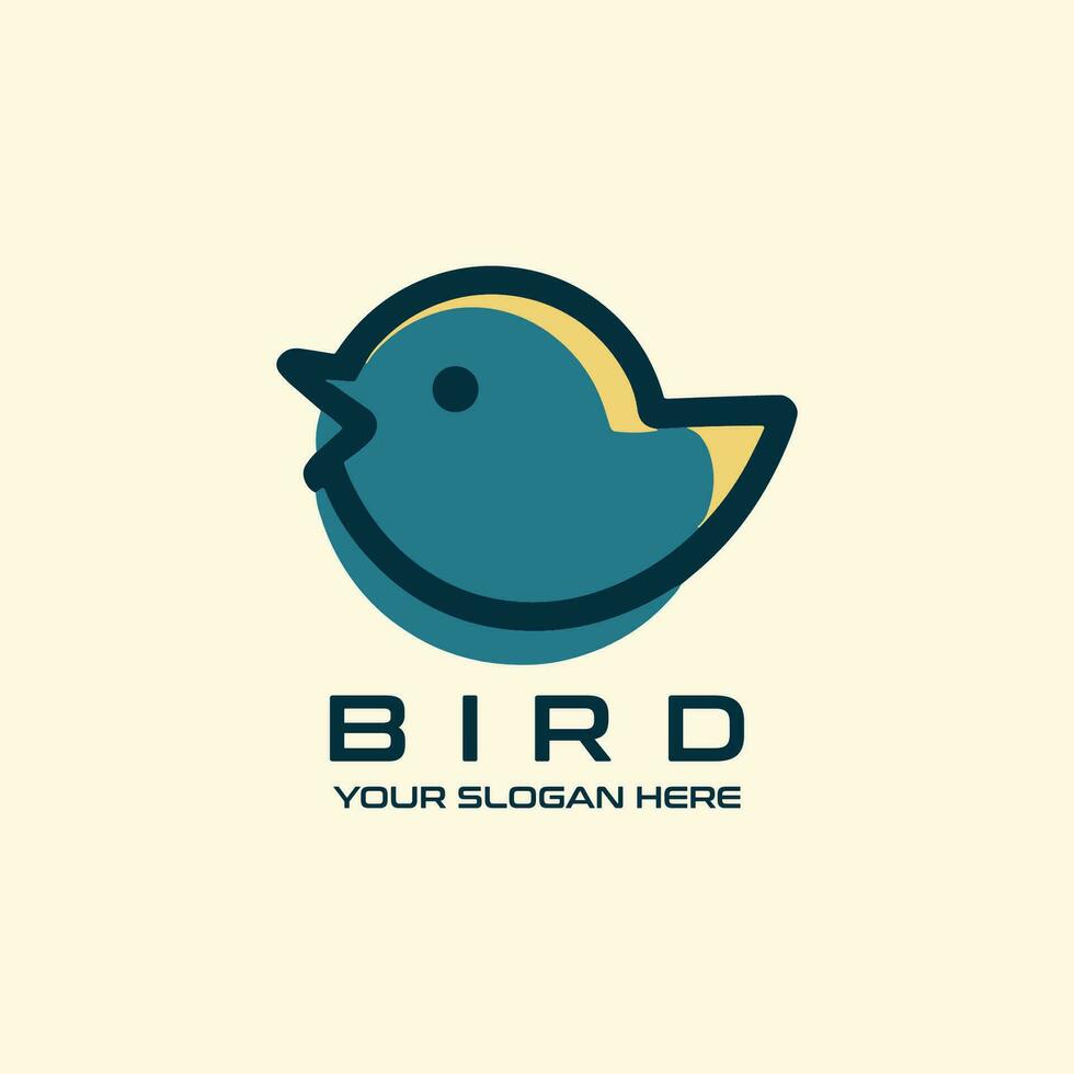 modern minimalistisch Vogel Logo vektor