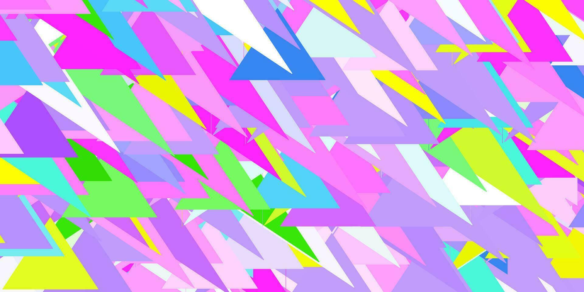 ljus flerfärgad vektorstruktur med slumpmässiga trianglar. vektor