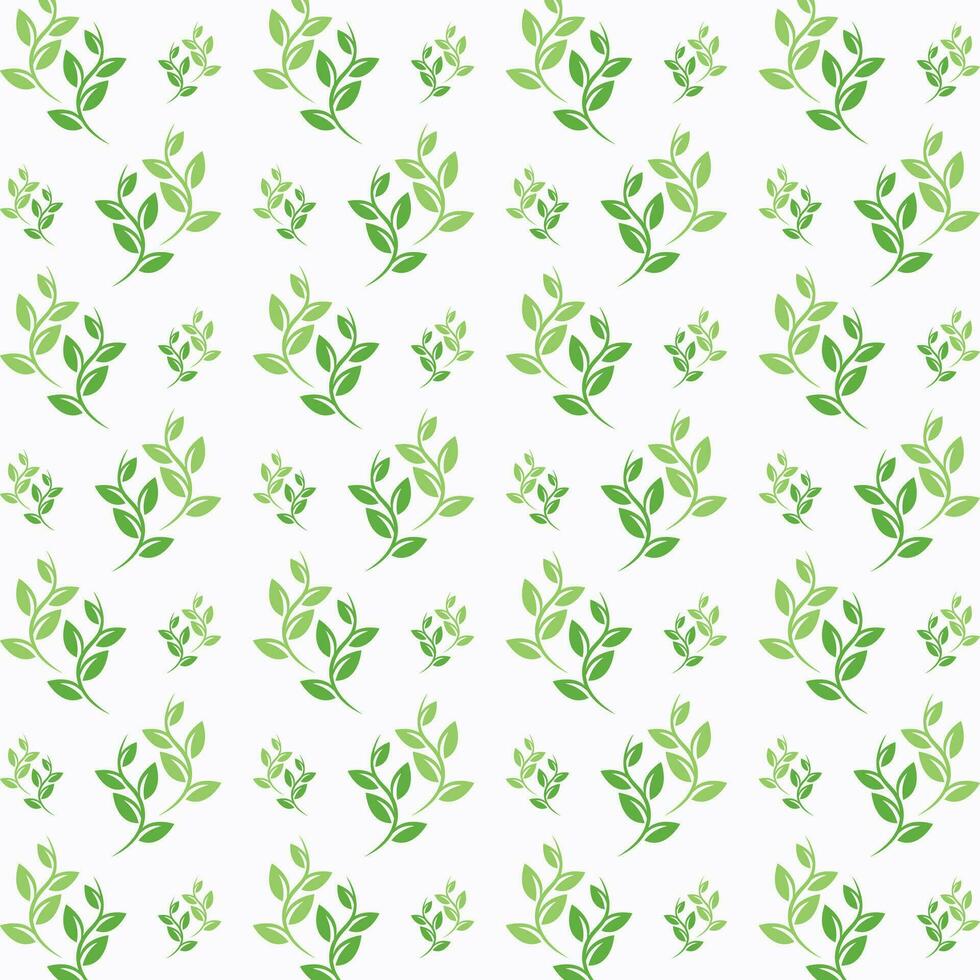 grön träd blad vektor design mönster illustration abstrakt bakgrund