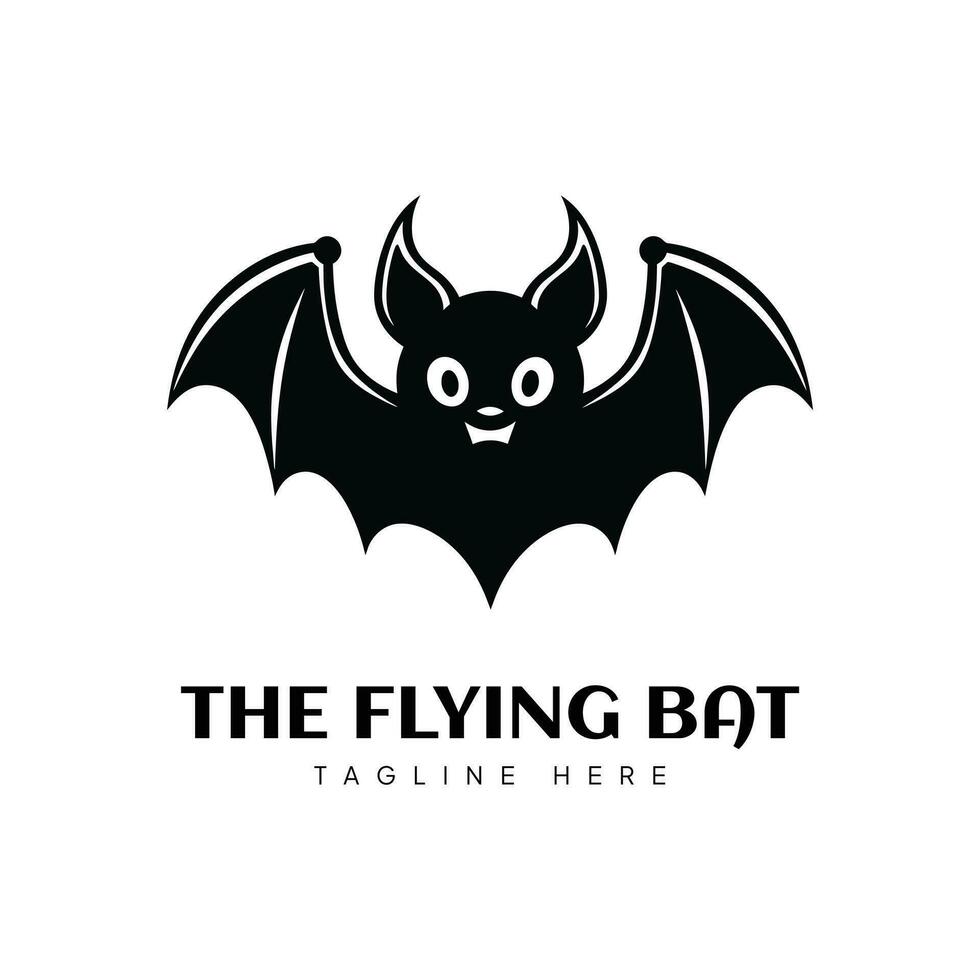 de flygande fladdermus logotyp vektor