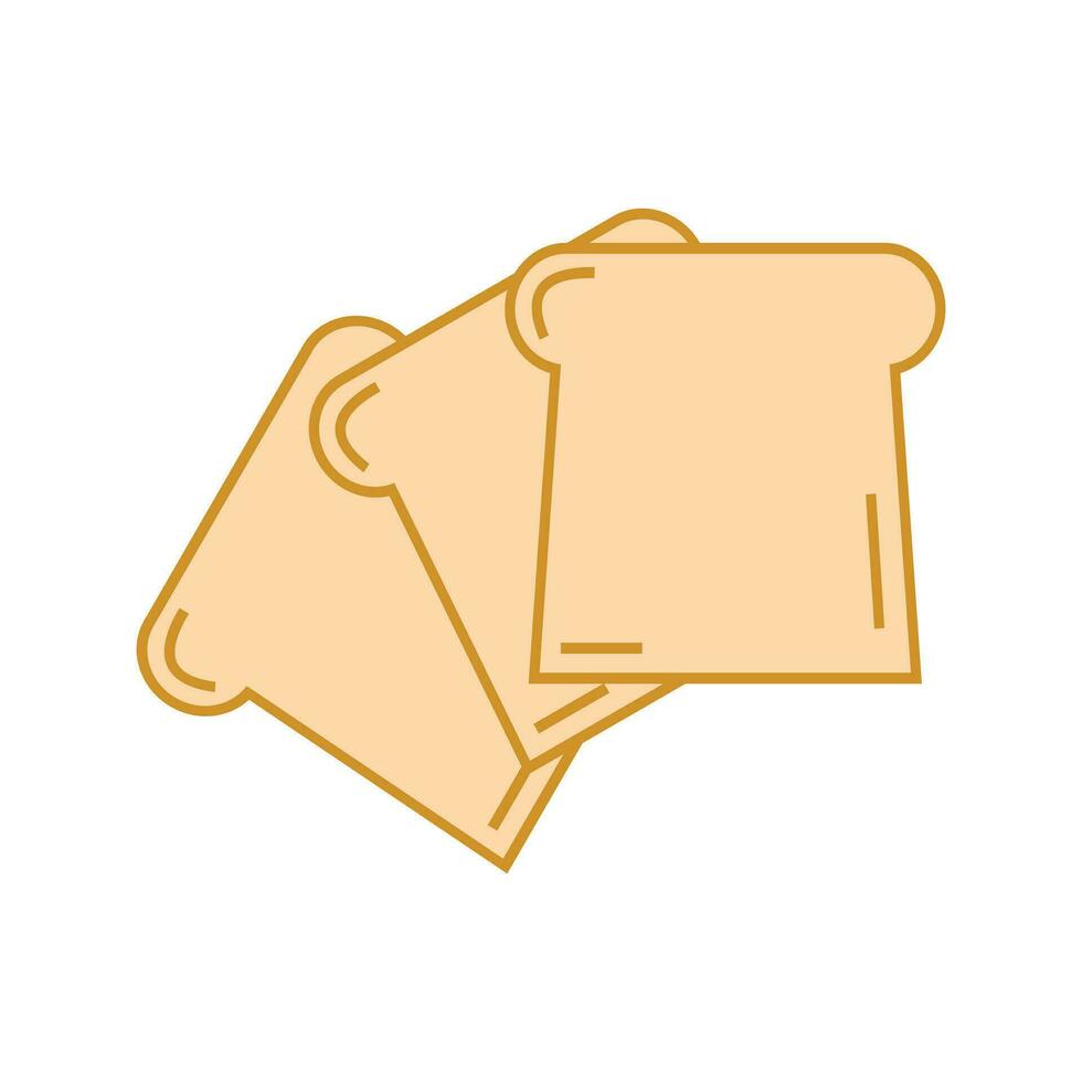 köstlich Toast Brot isoliert Symbol Vektor Illustration Design Symbol. Essen Symbol im eben und Karikatur Stil. Essen Symbol Design Elemente. Essen Symbol Grafik zum Ihre Design braucht.