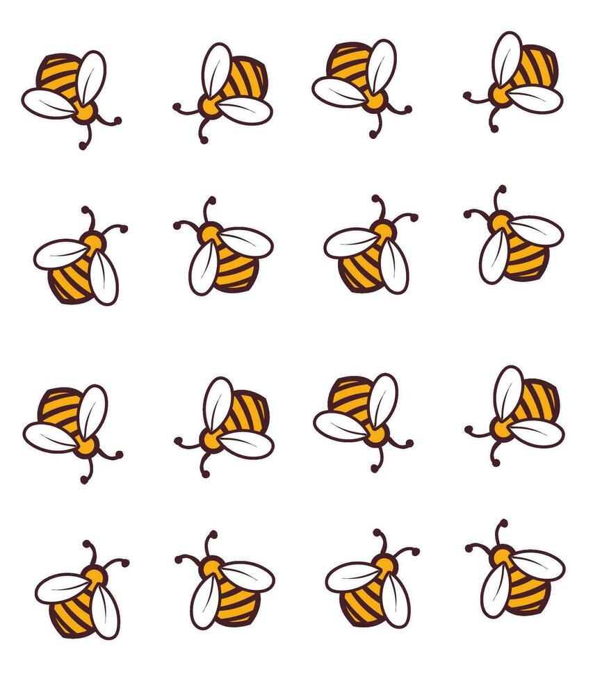 Bienenwabe und Honigbiene Vektor Illustration