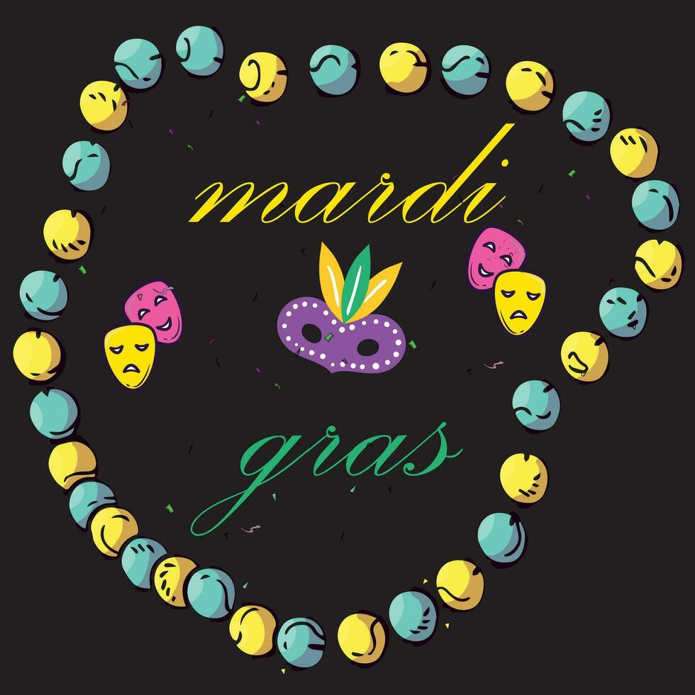 mardi gras t-shirt design vektor