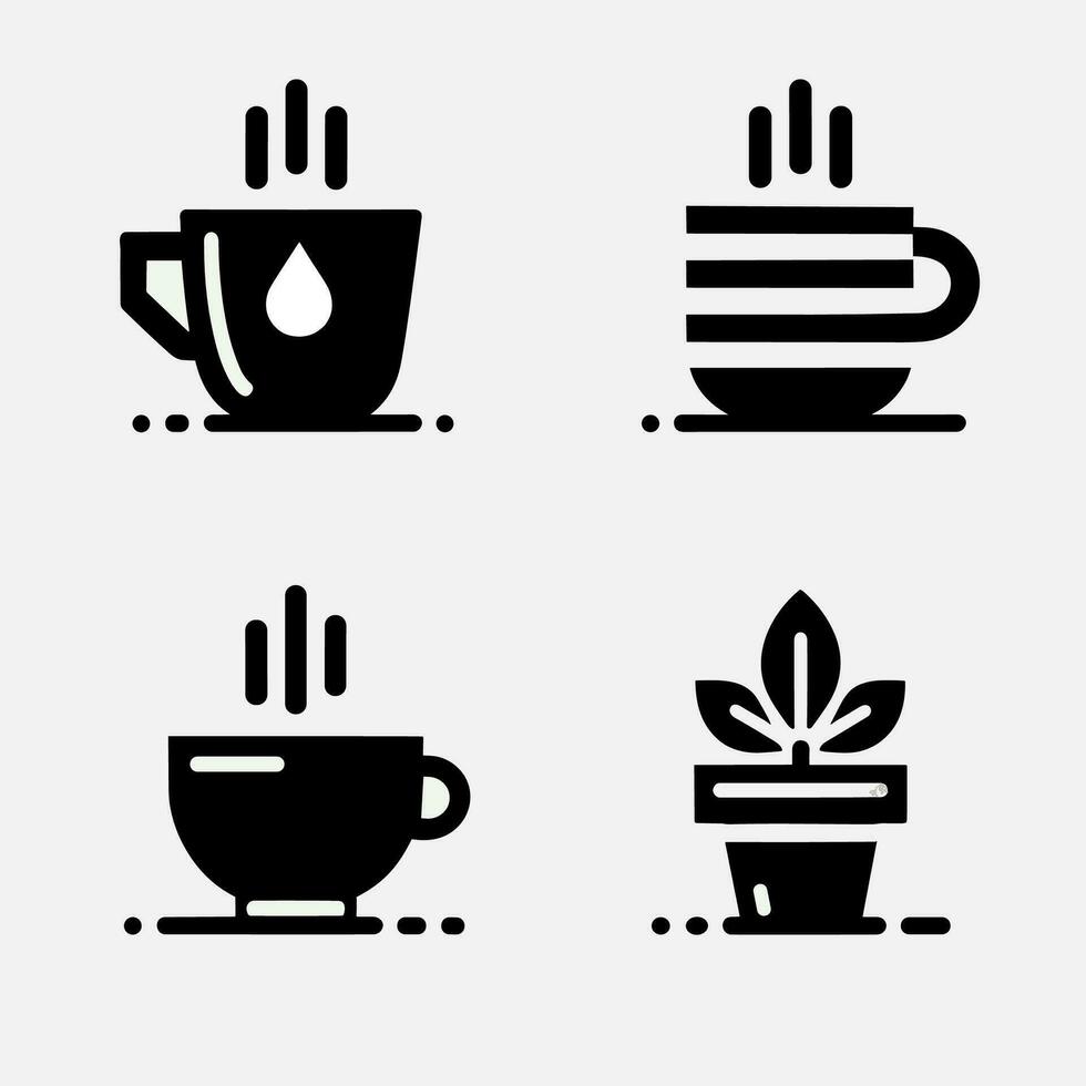 minimalistisch Kaffee Tasse Symbol vektor