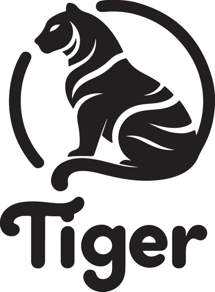 tiger ansikte vektor logotyp illustration, tiger ansikte vektor silhuett