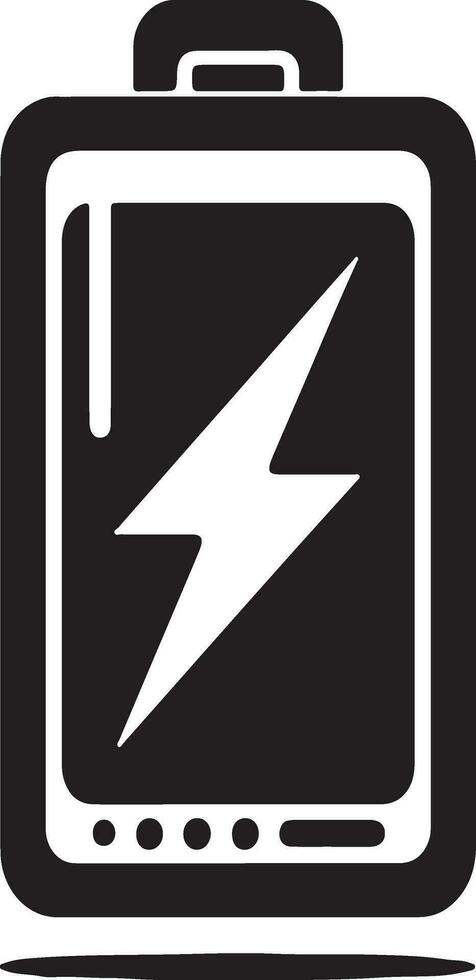 minimal batteri laddning ikon vektor konst illustration svart Färg, svart Färg silhuett 3
