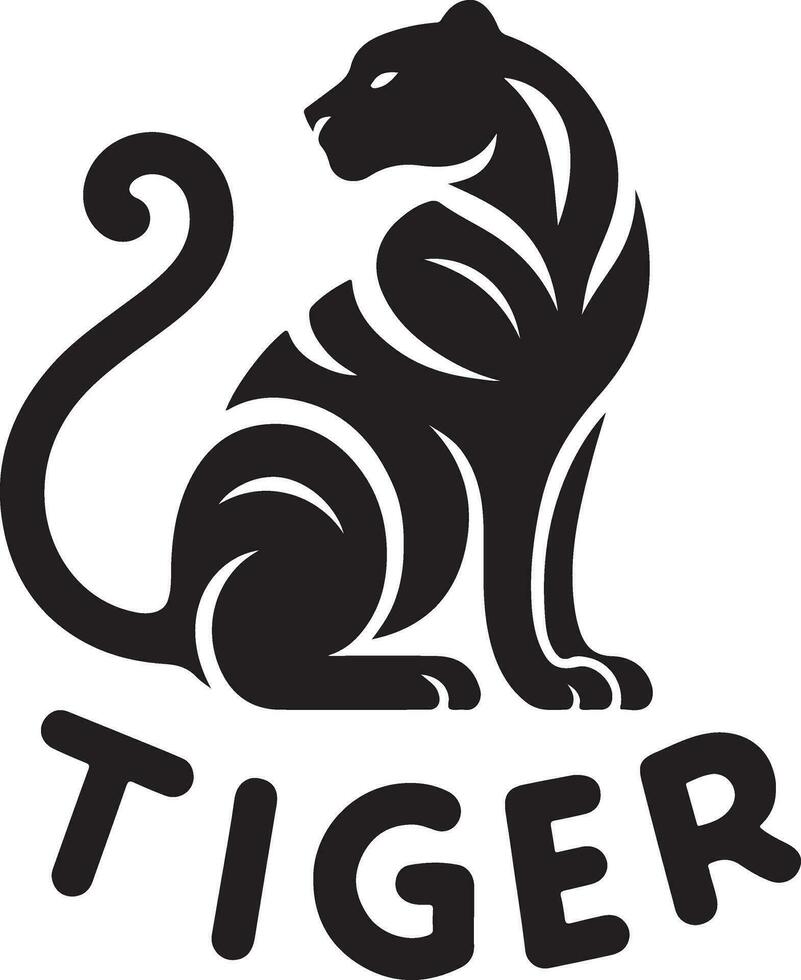 Tiger Gesicht Vektor Logo Illustration, Tiger Gesicht Vektor Silhouette