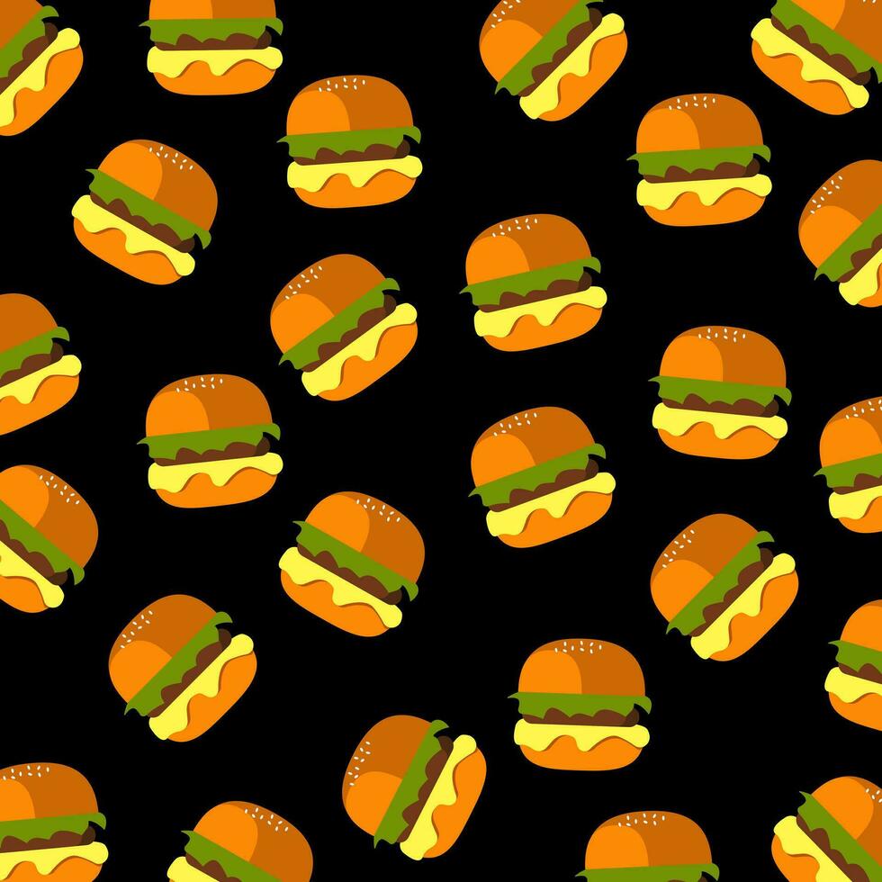 hamburgare mönster illustration vektor