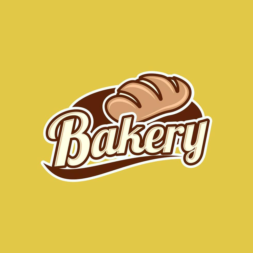 Vektor Bäckerei Brot und Kuchen Design Logo