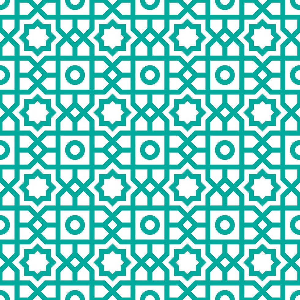 nahtlos abstrakt geometrisch Muster im arabisch Stil vektor