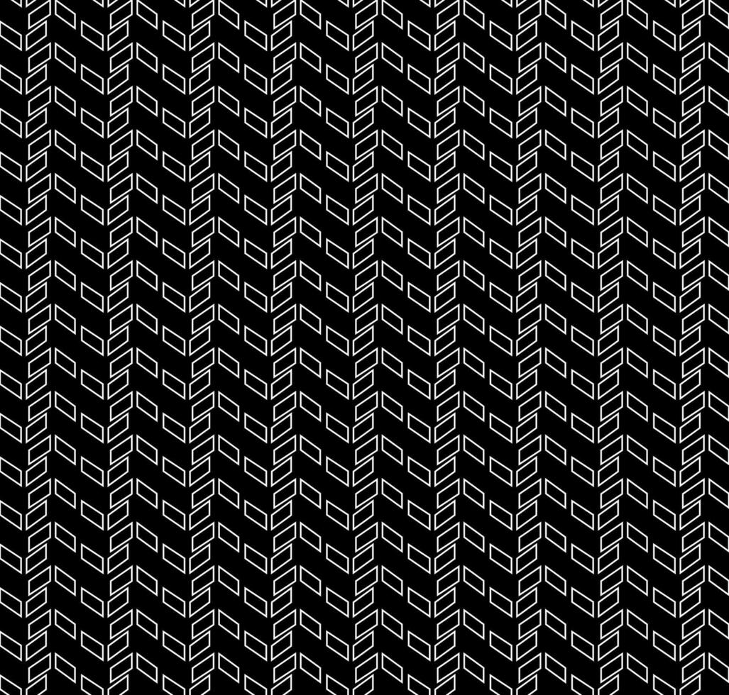 vektor sömlös textur i de form av en vit geometrisk mönster på en svart bakgrund