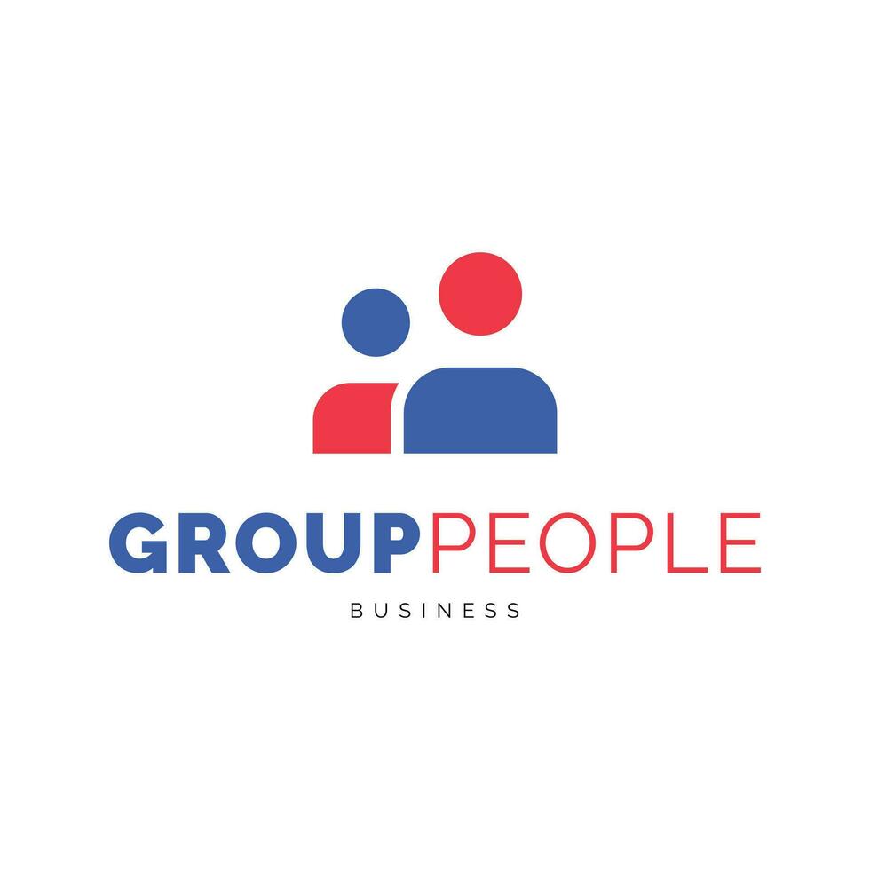Gruppe Menschen Symbol Logo-Design-Vorlage vektor