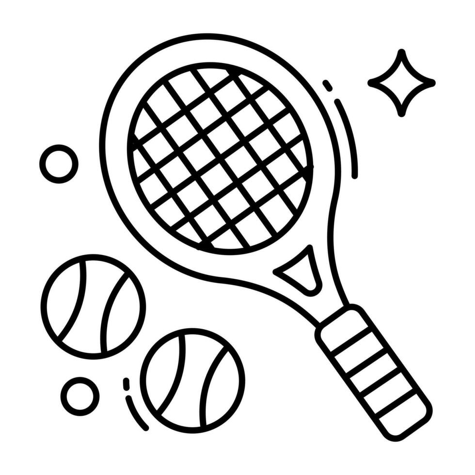 eine perfekte designikone des langen tennis vektor