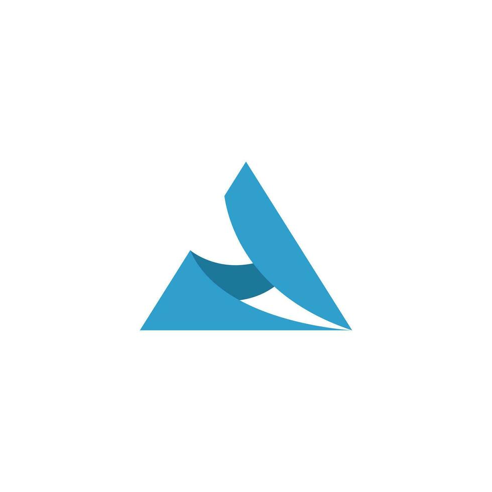 abstrakt triangel logotyp mall design vektor