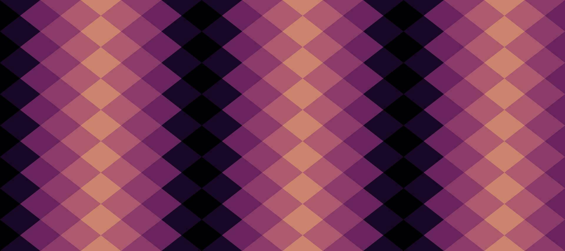 mörk violett argyle kvadrater mönster design bakgrund vektor