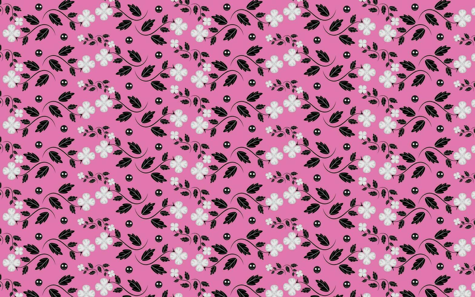 blommig rosa Färg mönster och bakgrund vektor