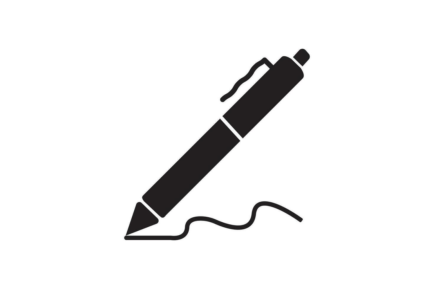 penna, skriva ikon. vektor illustration