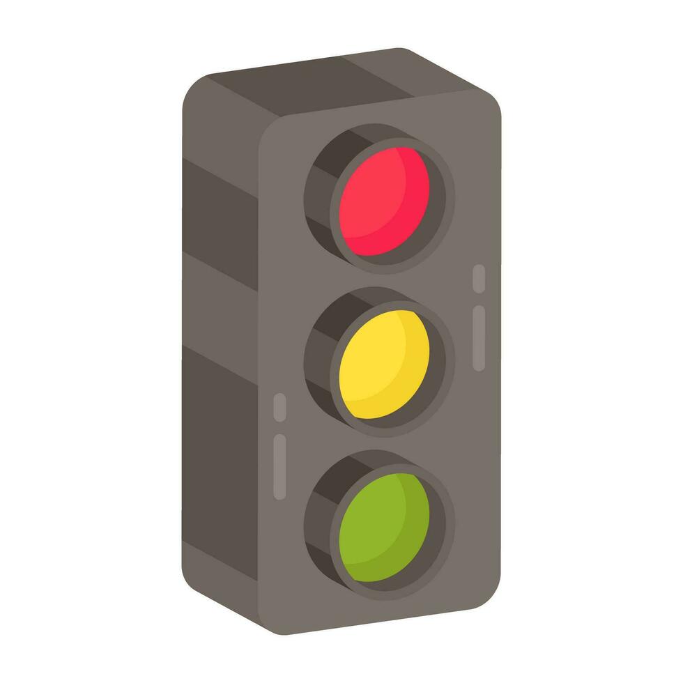 en perfekt design ikon av semafor vektor