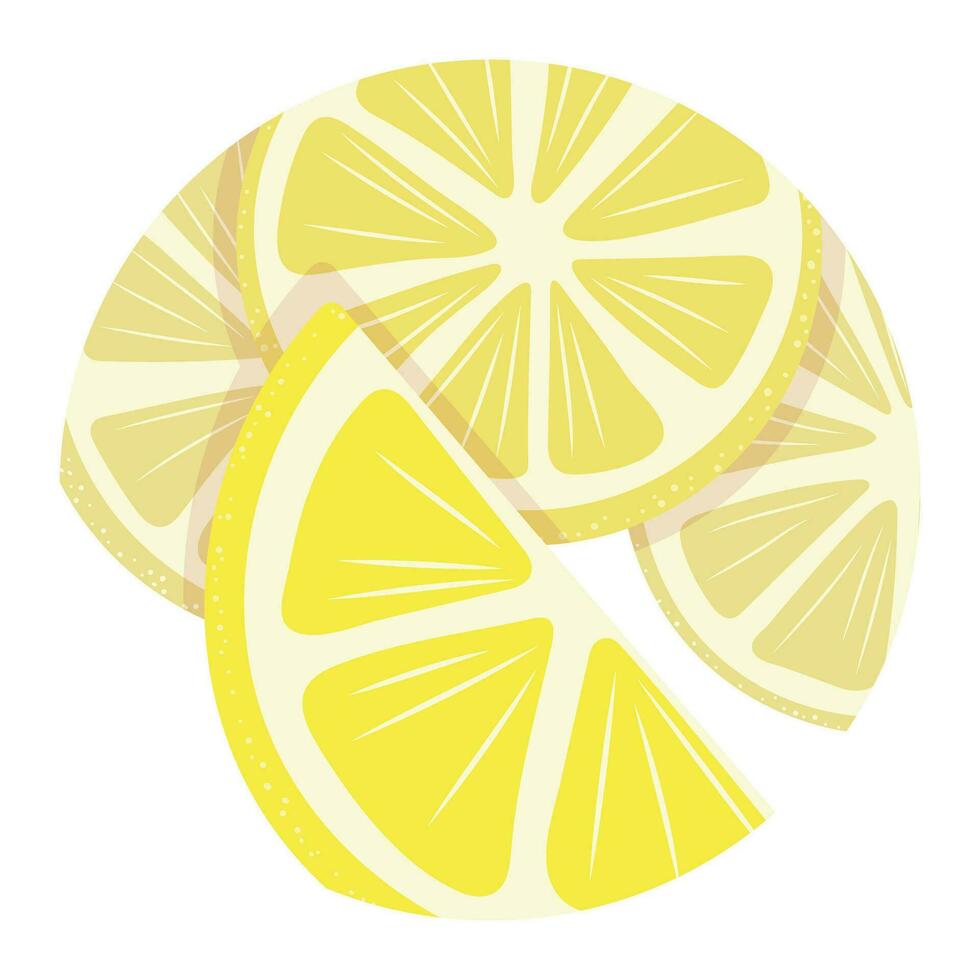 runda gul citron- platt ikon för design av social nät och webbplatser. enkel vektor ClipArt