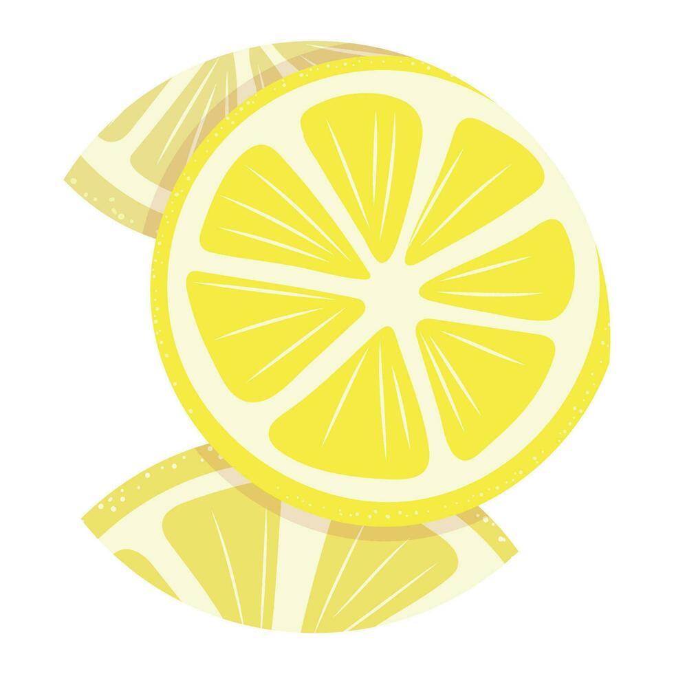 runda gul citron- platt ikon för design av social nät och webbplatser. enkel vektor ClipArt