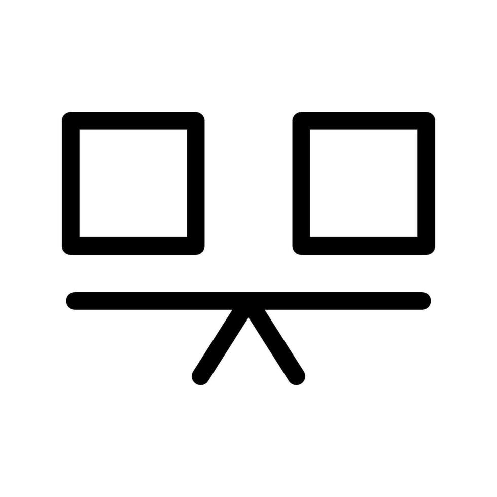 balanserare ikon vektor symbol design illustration