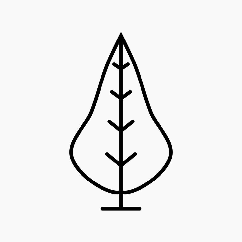 enkel och minimalistisk träd illustration vektor