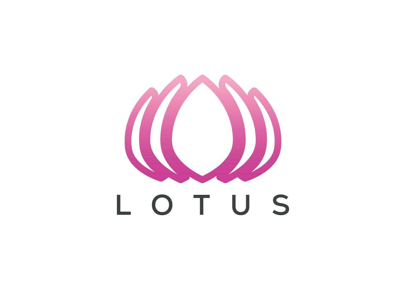 Lotus Blume Vektor Logo Design