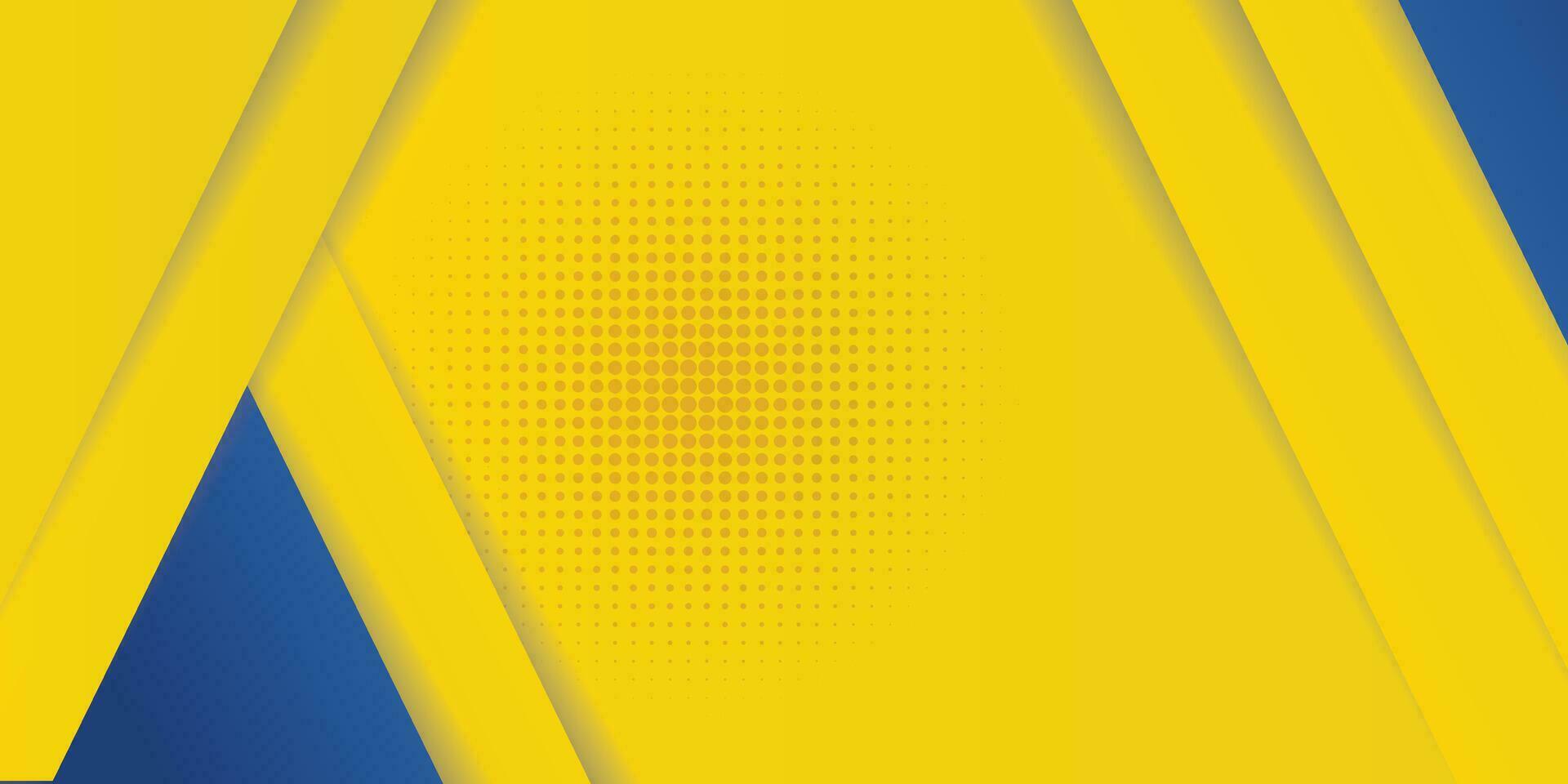 abstrakter hintergrund moderne hipster futuristische grafik. gelber Hintergrund mit Streifen. abstraktes Hintergrundtexturdesign des Vektors, helles Plakat, gelbe und blaue Hintergrundvektorillustration der Fahne. vektor