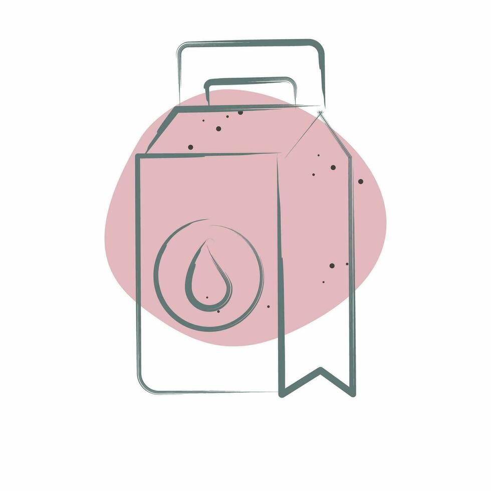 ikon tvättning pulver. relaterad till tvätt symbol. Färg fläck stil. enkel design redigerbar. enkel illustration vektor