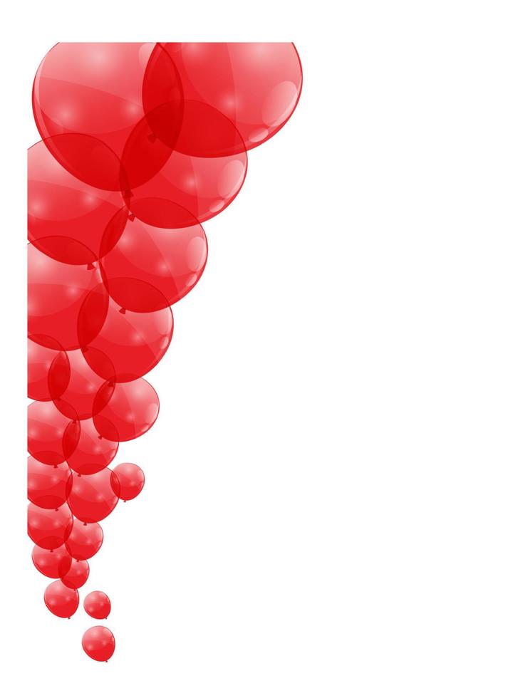 färg glänsande ballonger bakgrund vektorillustration vektor