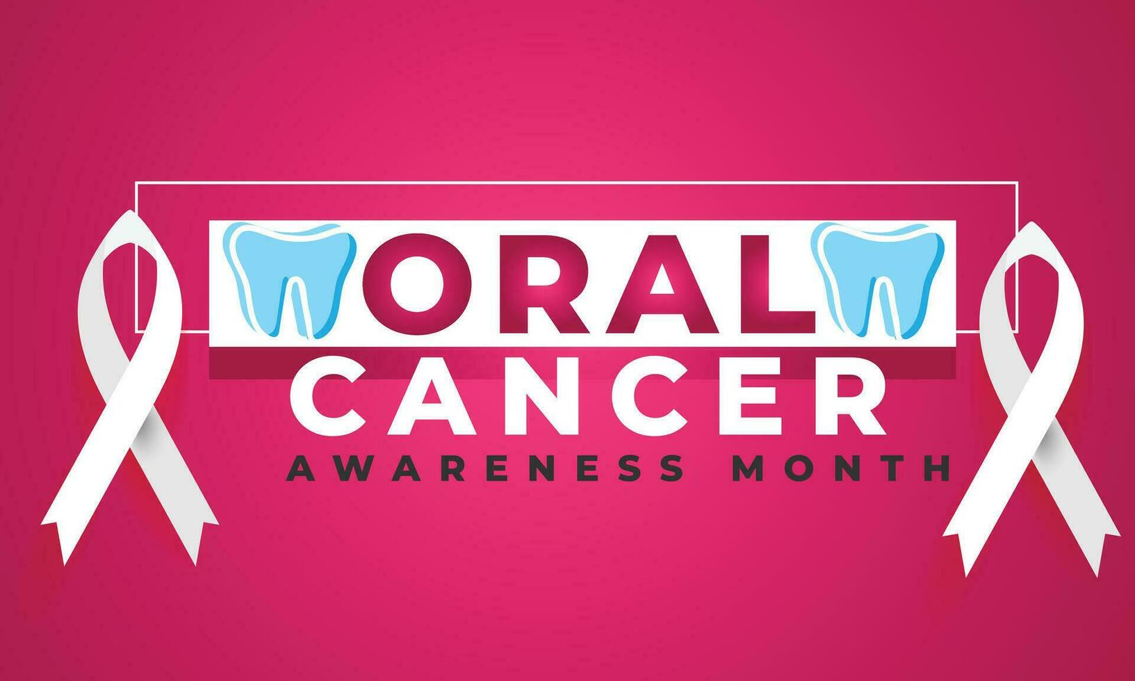 oral cancer medvetenhet månad. bakgrund, baner, kort, affisch, mall. vektor illustration.