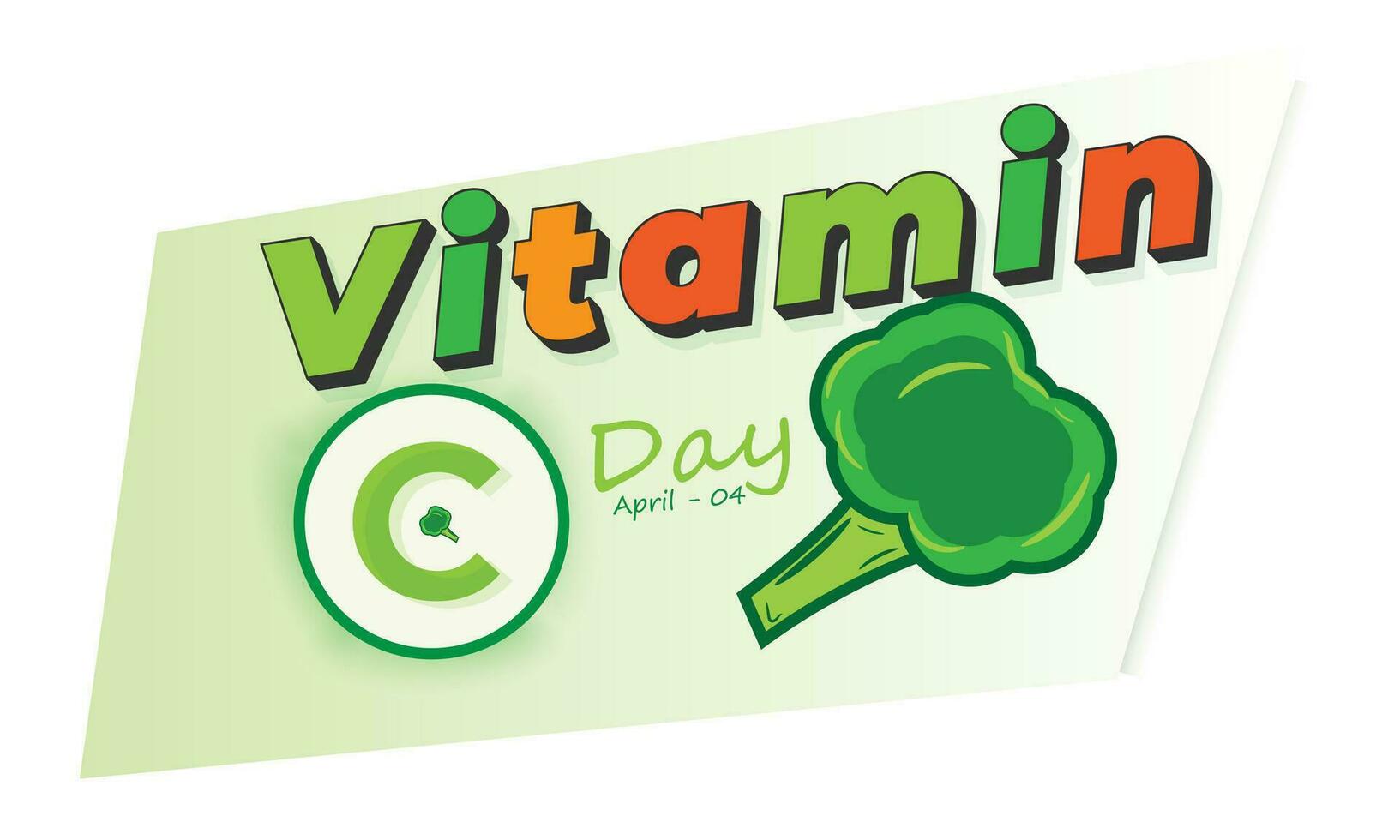 vitamin c dag. bakgrund, baner, kort, affisch, mall. vektor illustration.