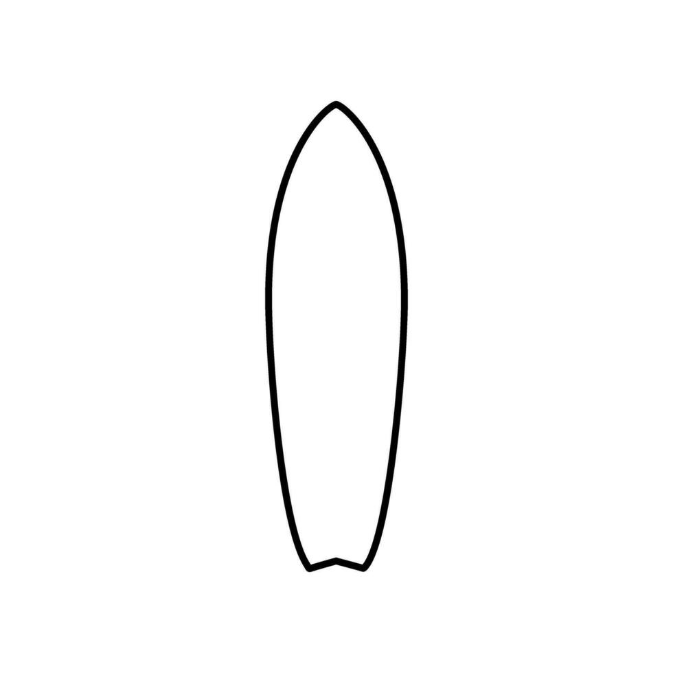 Surfbrett Symbol Vektor Satz. Surfen Illustration Zeichen Sammlung. Surfen Reiten Symbol oder Logo.