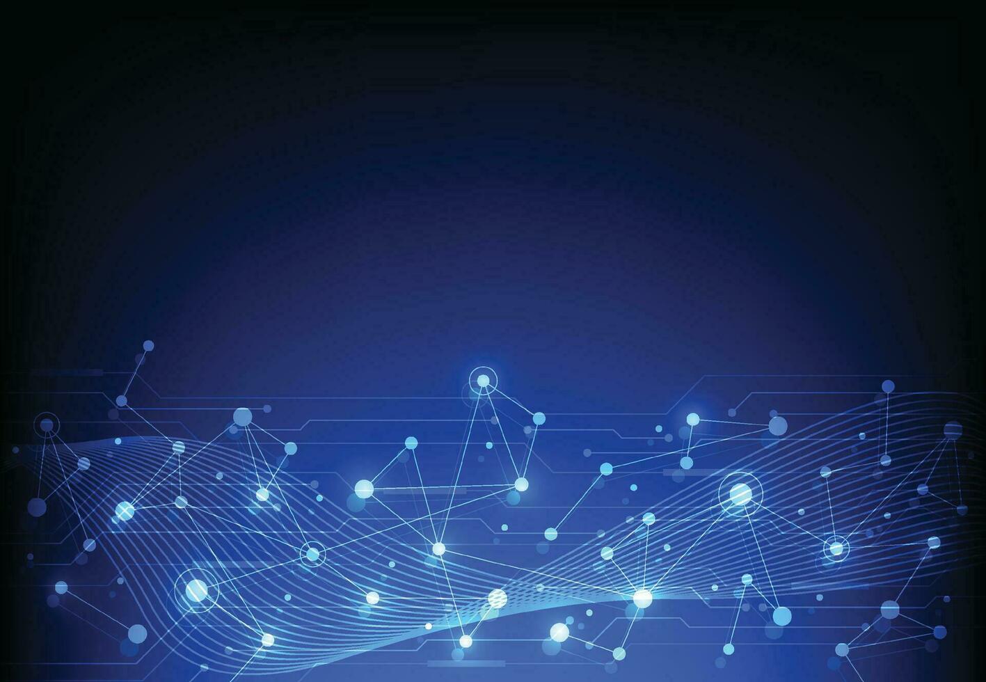 Internetverbindung, abstrakter Sinn für Wissenschaft und Technologie Grafikdesign Hintergrund. Vektorillustration vektor