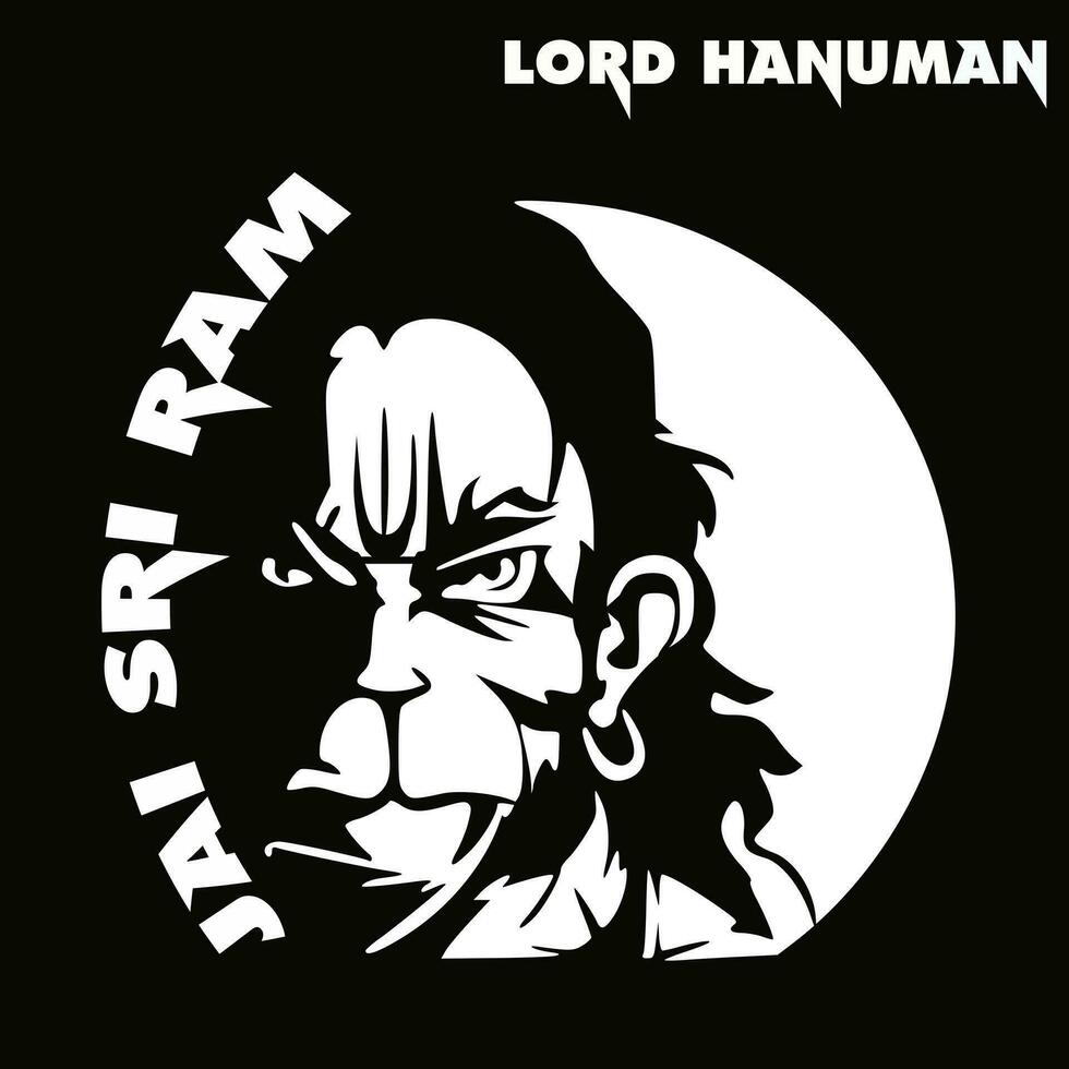 Herr Hanuman Vektor jai sri RAM