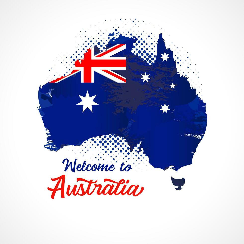 Välkommen till Australien kreativ baner vektor