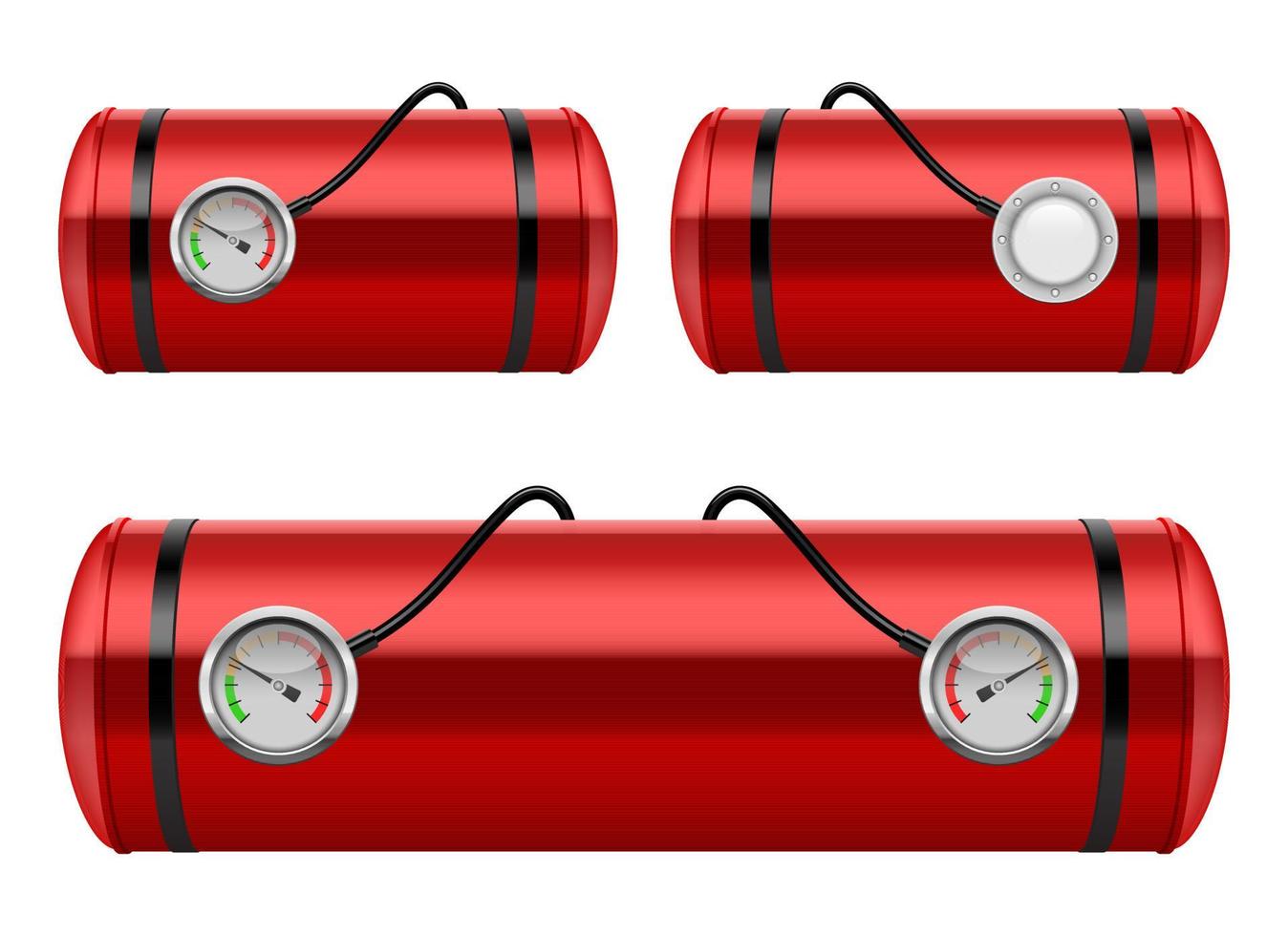 Auto-Gastank-Vektor-Design-Illustration isoliert auf weißem Hintergrund vektor