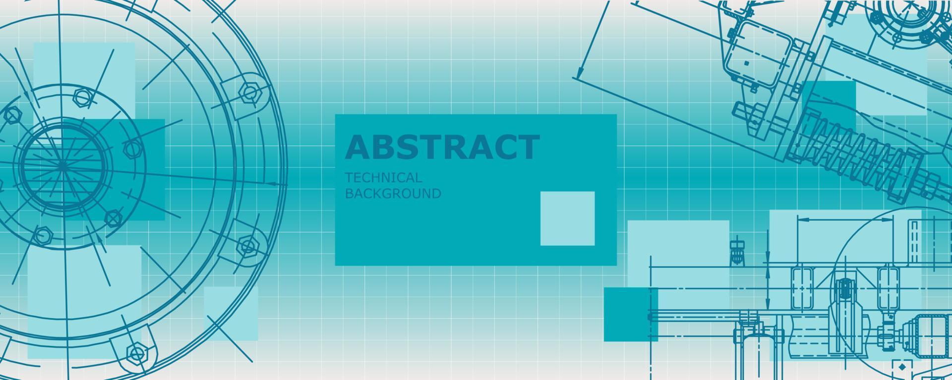 abstrakt bakgrund koncept maskinteknik ritning. teknik tapeter vektor