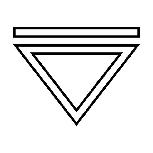 Schwarzes Symbol vektor