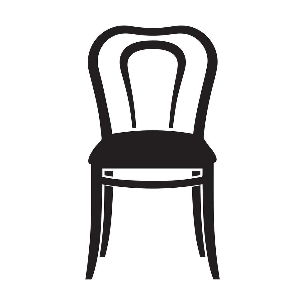 Stuhl Symbol.Vektor Abbildung.isoliert auf Weiß Hintergrund. vektor