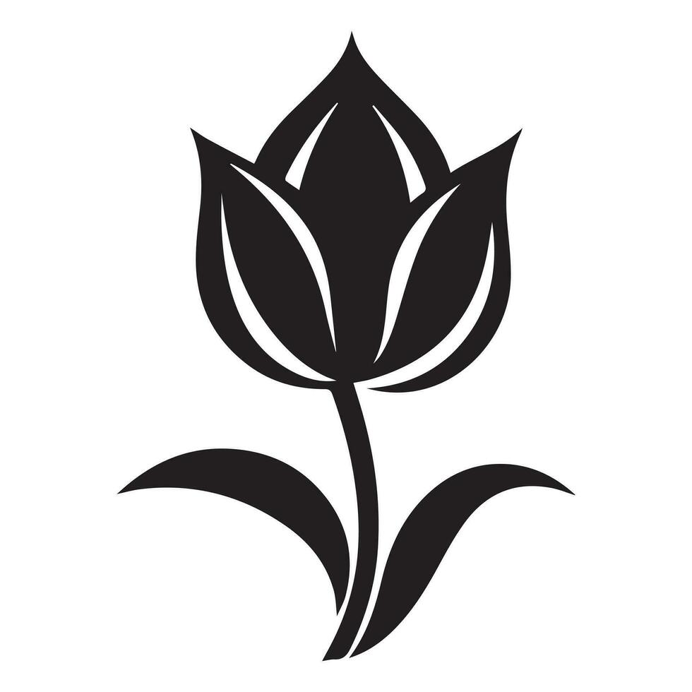 Tulpe Blume Symbol. einfach Illustration von Vektor Design.